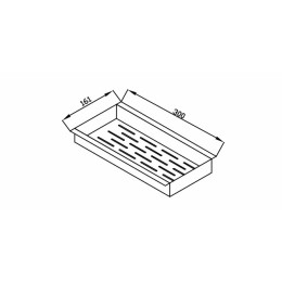 Escorredor de Utensílios 30x15cm p/ Canal Organizador Úmido - Debacco 